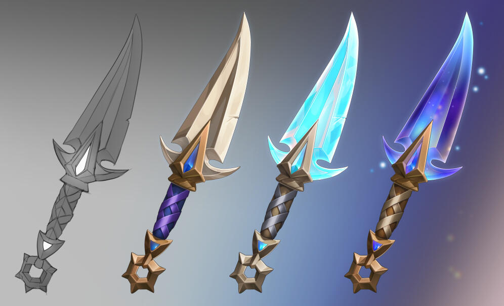 Elemental Dagger Concept, Personal Work (2024).